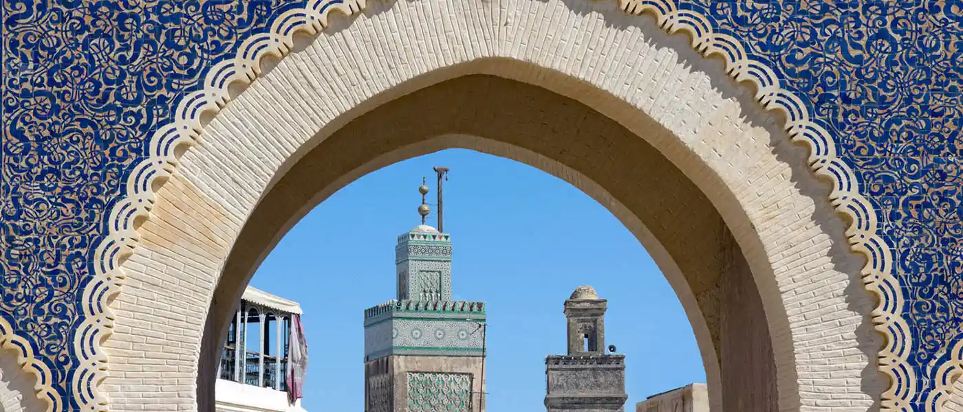 Things to do in Morocco - Tour of Fez - Bab Boujloud gate - holiday in Morocco